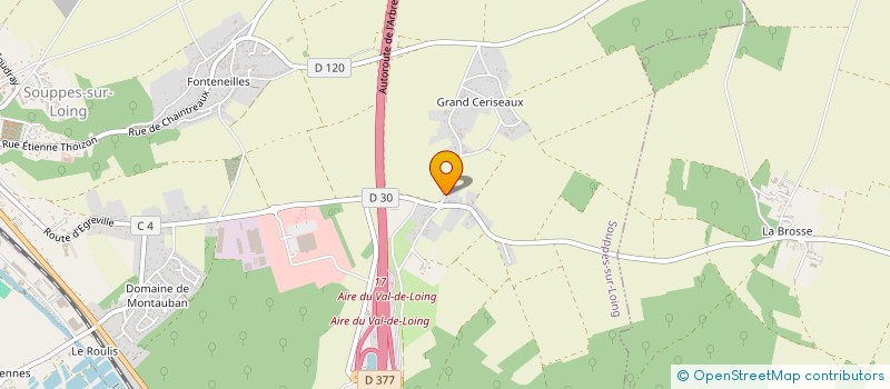 localisation de l'entreprise SARL TRANSPORTS BRUZAT à SOUPPES-SUR-LOING