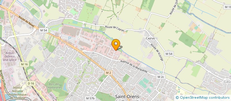 localisation de l'entreprise SARL TRANSPORTS C.F.V à SAINT-ORENS-DE-GAMEVILLE