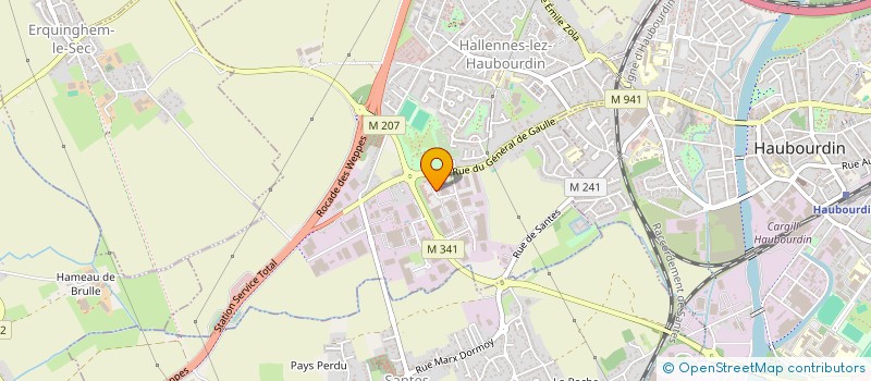 localisation de l'entreprise SARL TRANSPORTS CALONNE à HALLENNES-LEZ-HAUBOURDIN