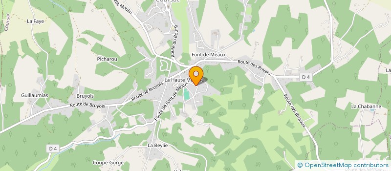 localisation de l'entreprise SARL TRANSPORTS CASSANG à COURSAC
