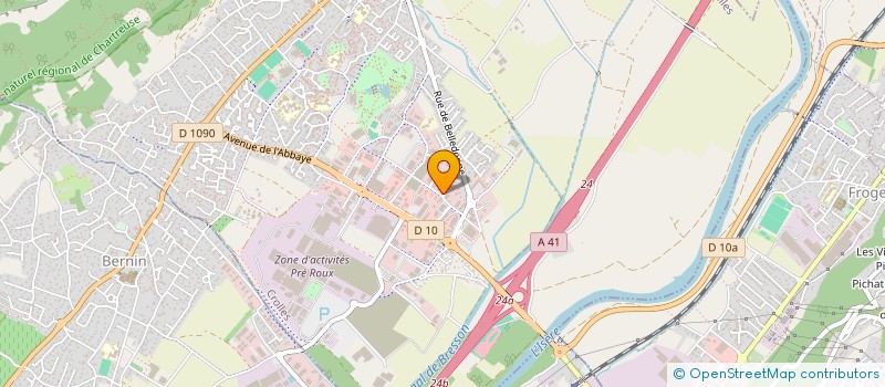 localisation de l'entreprise SARL TRANSPORTS CASTELLAN  BERNIN