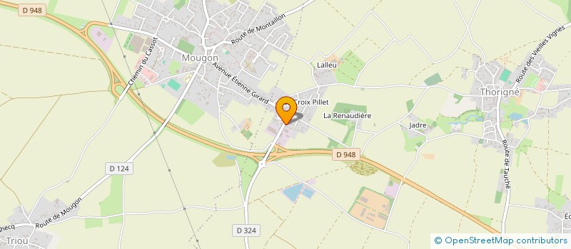 localisation de l'entreprise SARL TRANSPORTS CHAILLER à AIGONDIGNE