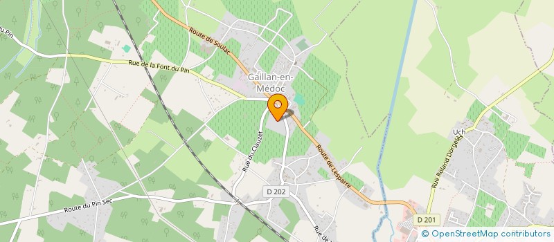 localisation de l'entreprise SARL TRANSPORTS CHAUSSAT à GAILLAN-EN-MEDOC