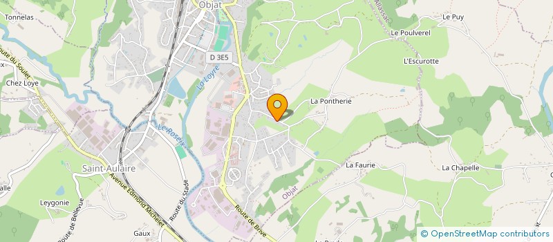 localisation de l'entreprise SARL TRANSPORTS COUCAUD  OBJAT