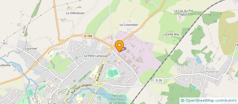 localisation de l'entreprise SARL TRANSPORTS CUILLER à LAMBALLE-ARMOR