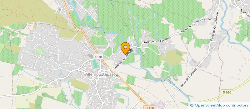 localisation de l'entreprise SARL TRANSPORTS DE PULVERULENTS  VILLEMOUSTAUSSOU