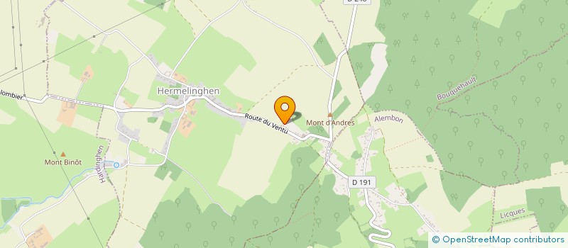localisation de l'entreprise SARL TRANSPORTS DELATTRE FILS à HERMELINGHEN