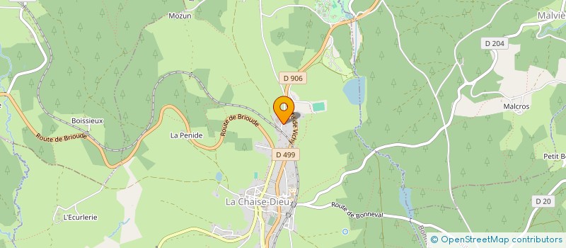 localisation de l'entreprise SARL TRANSPORTS DENIS FILAIRE à LA CHAISE-DIEU