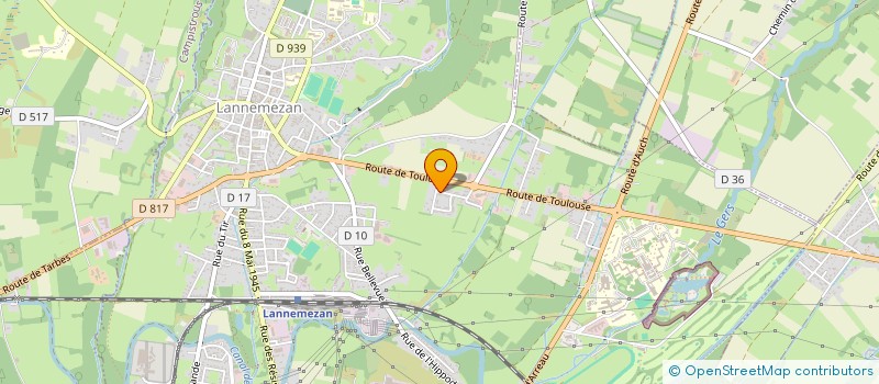 localisation de l'entreprise SARL TRANSPORTS DES 3 V  LANNEMEZAN