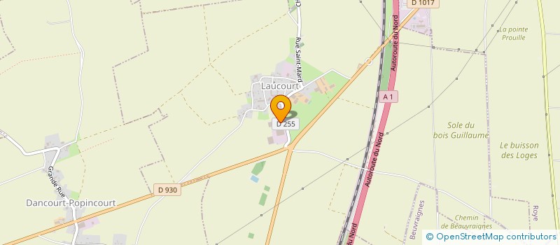 localisation de l'entreprise SARL TRANSPORTS DONNEZ  LAUCOURT