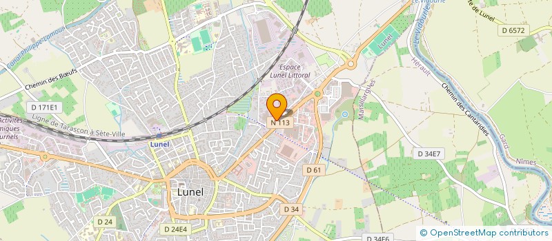 localisation de l'entreprise SARL TRANSPORTS DUSSAUD  LUNEL