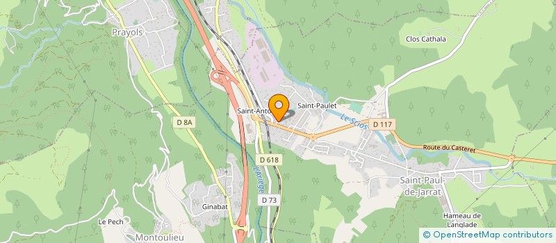 localisation de l'entreprise SARL TRANSPORTS ET AMBULANCES ENSALES à ST-PAUL-DE-JARRAT