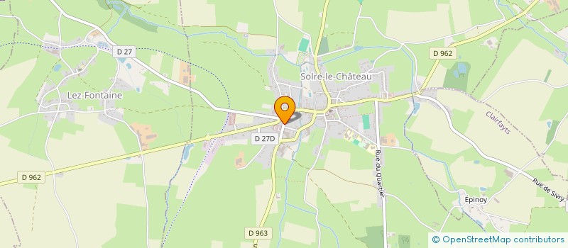 localisation de l'entreprise SARL TRANSPORTS EXPRESS BENOIT  SOLRE-LE-CHATEAU