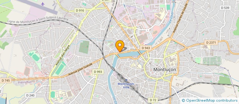 localisation de l'entreprise SARL TRANSPORTS FAUCONNET JEAN-PAUL à MONTLUCON