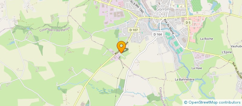 localisation de l'entreprise SARL TRANSPORTS FONTAINE  GORRON