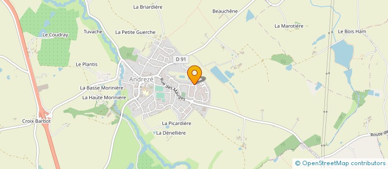 localisation de l'entreprise SARL TRANSPORTS FREDERIC DUDIT  BEAUPREAU-EN-MAUGES