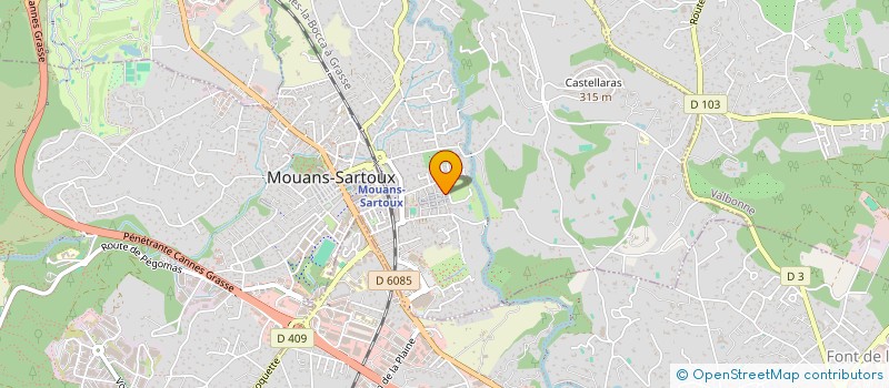 localisation de l'entreprise SARL TRANSPORTS FRIGORIFIQUES DJOUARI  MOUANS-SARTOUX