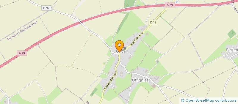 localisation de l'entreprise SARL TRANSPORTS GAUDEFROY à HORNOY-LE-BOURG