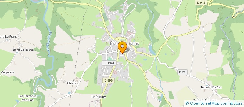 localisation de l'entreprise SARL TRANSPORTS GLOMAUD à EVAUX-LES-BAINS