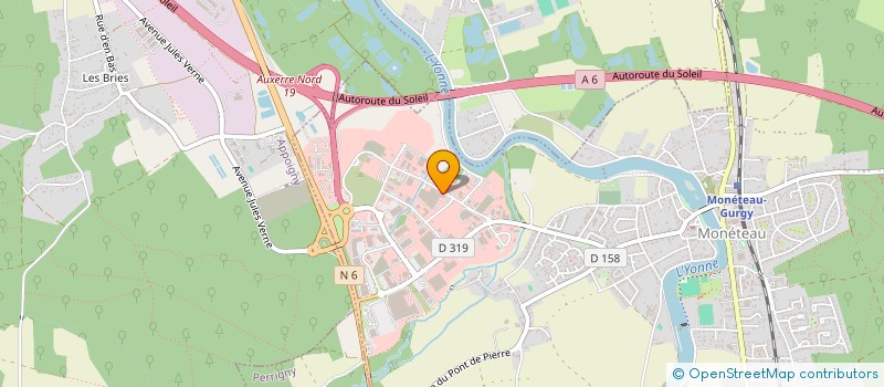 localisation de l'entreprise SARL TRANSPORTS GUEMENE à MONETEAU