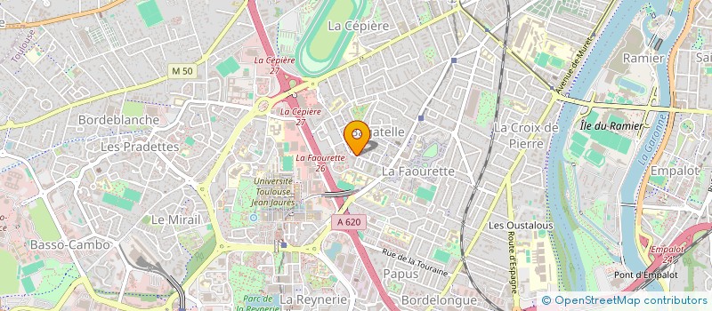 localisation de l'entreprise SARL TRANSPORTS HAMADOUCHE  TOULOUSE