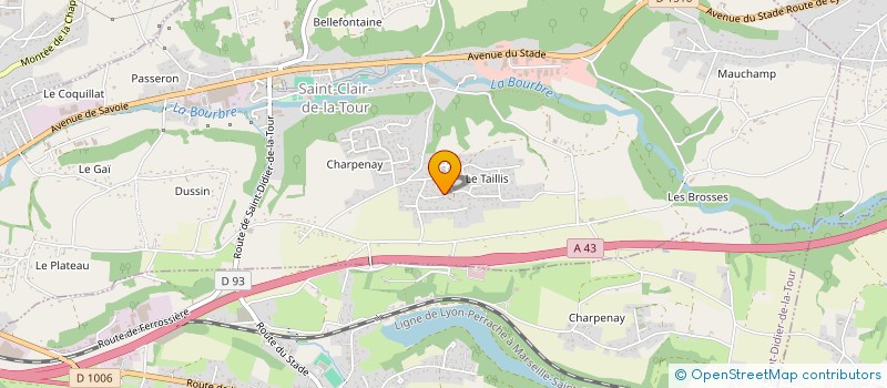 localisation de l'entreprise SARL TRANSPORTS HERMAND FRERES à SAINT-CLAIR-DE-LA-TOUR