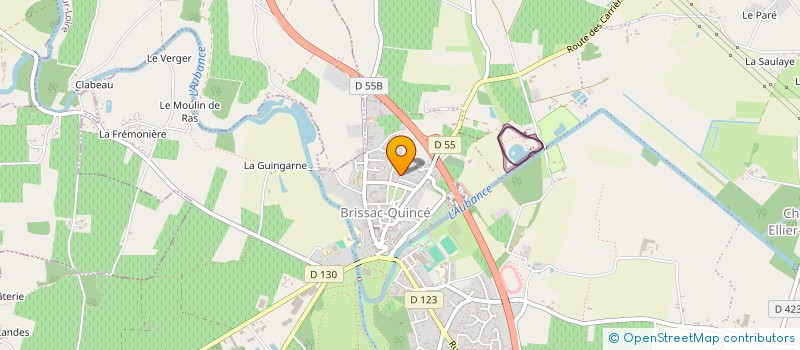 localisation de l'entreprise SARL TRANSPORTS HERVE à BRISSAC LOIRE AUBANCE