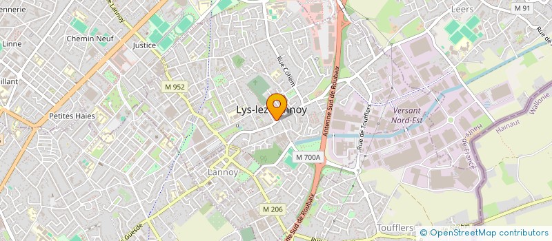 localisation de l'entreprise SARL TRANSPORTS HINNEMAN  LYS-LEZ-LANNOY