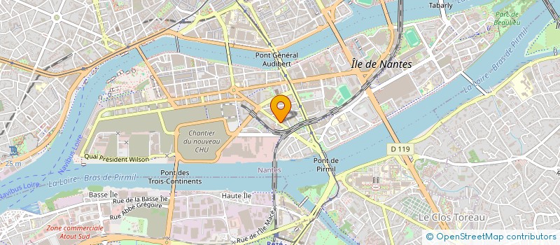 localisation de l'entreprise SARL TRANSPORTS HUTIN à NANTES