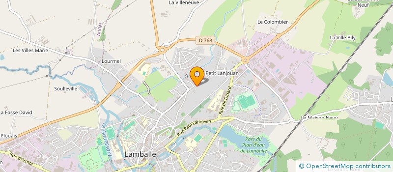 localisation de l'entreprise SARL TRANSPORTS J ET M STICKER  LAMBALLE-ARMOR