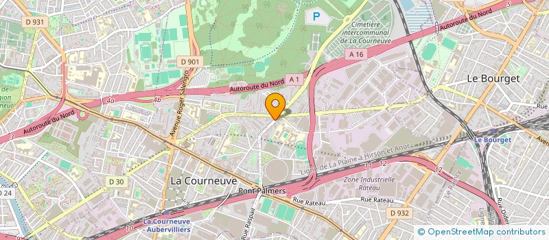 localisation de l'entreprise SARL TRANSPORTS JASOR à LA COURNEUVE