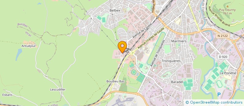 localisation de l'entreprise SARL TRANSPORTS LAFARGE à AURILLAC
