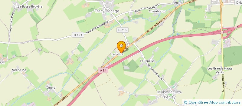 localisation de l'entreprise SARL TRANSPORTS LEVALLOIS  VAL D'ARRY