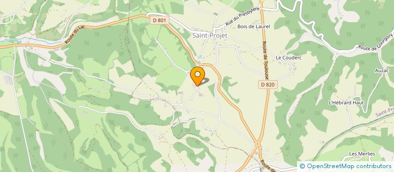 localisation de l'entreprise SARL TRANSPORTS LOTOIS  SAINT-PROJET