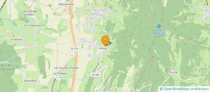 localisation de l'entreprise SARL TRANSPORTS LUZY  LES TROIS-CHATEAUX