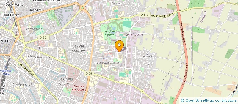 localisation de l'entreprise SARL TRANSPORTS MOKNI & FRERES  VALENCE