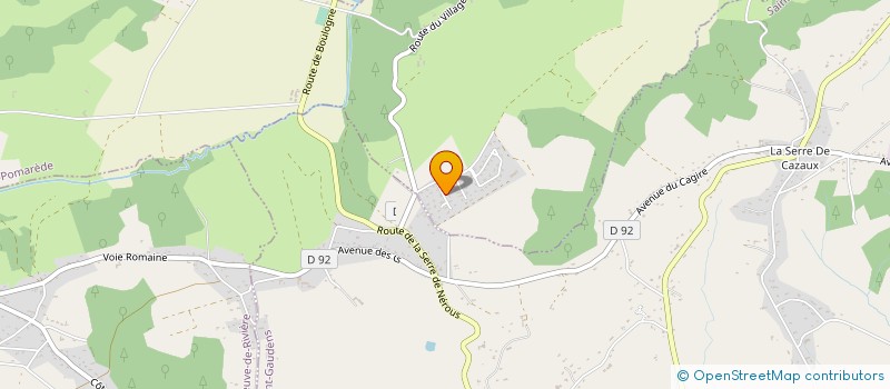 localisation de l'entreprise SARL TRANSPORTS ORTET PATRICK  SAUX-ET-POMAREDE