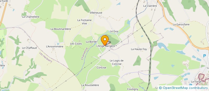 localisation de l'entreprise SARL TRANSPORTS PASQUIER  LES HERBIERS