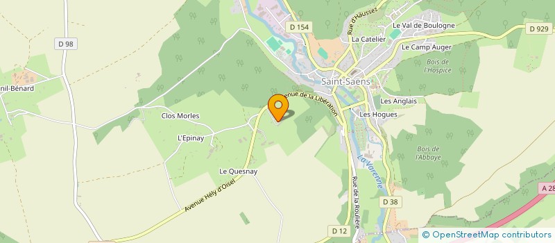 localisation de l'entreprise SARL TRANSPORTS POINTEL  SAINT-SAENS