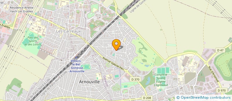 localisation de l'entreprise SARL TRANSPORTS R.J.  GONESSE