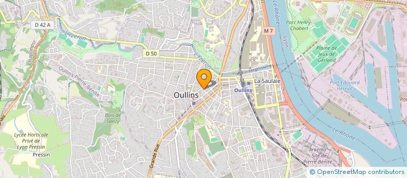 localisation de l'entreprise SARL TRANSPORTS ROUTIERS LYONNAIS à OULLINS-PIERRE-BENITE