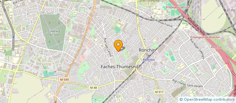 localisation de l'entreprise SARL TRANSPORTS SEBASTIEN  FACHES-THUMESNIL