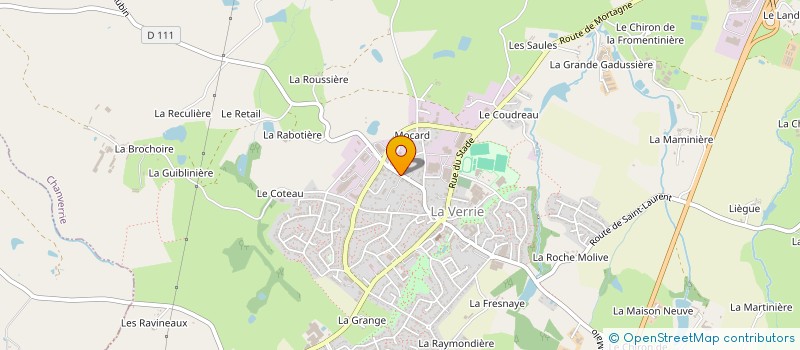 localisation de l'entreprise SARL TRANSPORTS VERRIAIS à CHANVERRIE