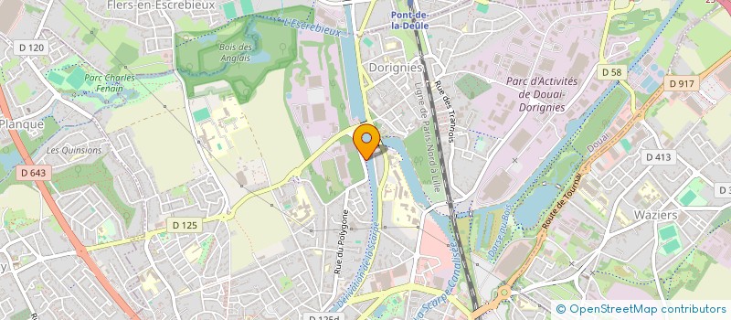 localisation de l'entreprise SARL TRANSPUB à DOUAI