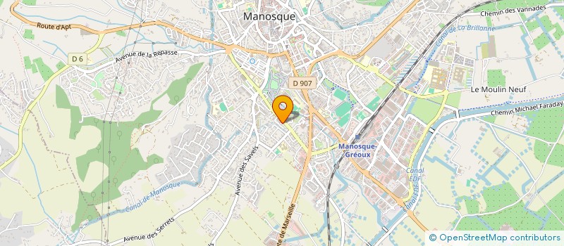 localisation de l'entreprise SARL TRANSWAYS VOYAGES à MANOSQUE