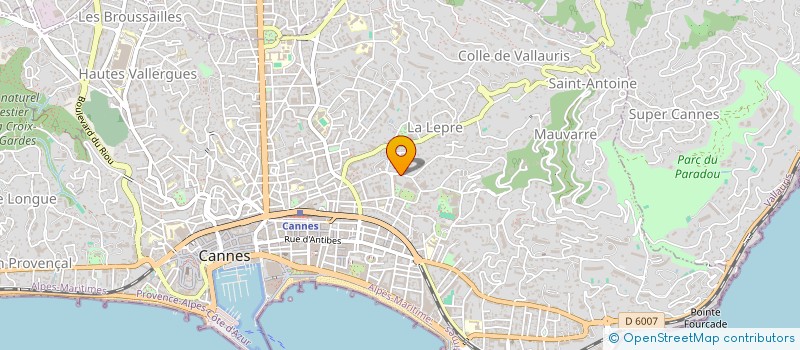 localisation de l'entreprise SARL TRANSYSTEME à CANNES
