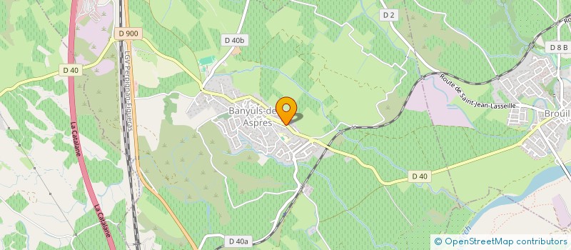 localisation de l'entreprise SARL TRAVAUX DES ASPRES  BANYULS-DELS-ASPRES