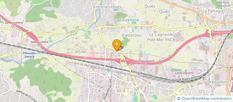 localisation de l'entreprise SARL TRAVAUX DU VAR à OLLIOULES