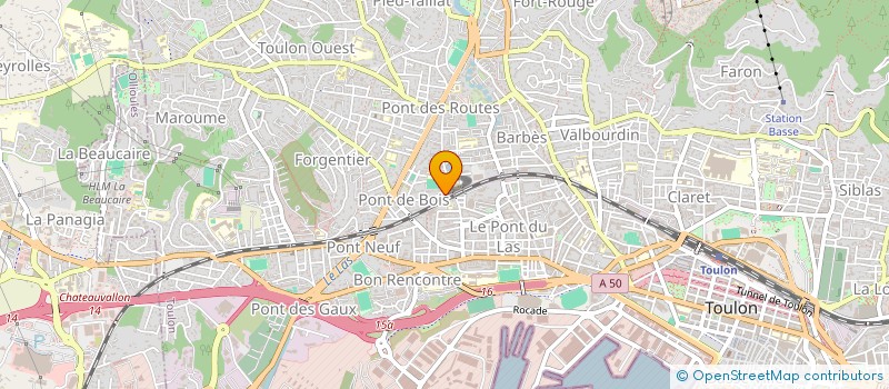 localisation de l'entreprise SARL TRAVAUX ET TRAITEMENT DE CONSTRUCTION  TOULON