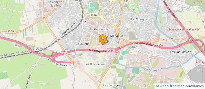 localisation de l'entreprise SARL TRAVAUX MEDITERRANEEN  SALON-DE-PROVENCE